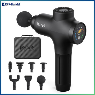 Massagepistole 3200U/min 12MM Amplitude 7 Köpfe tragbar für Körper