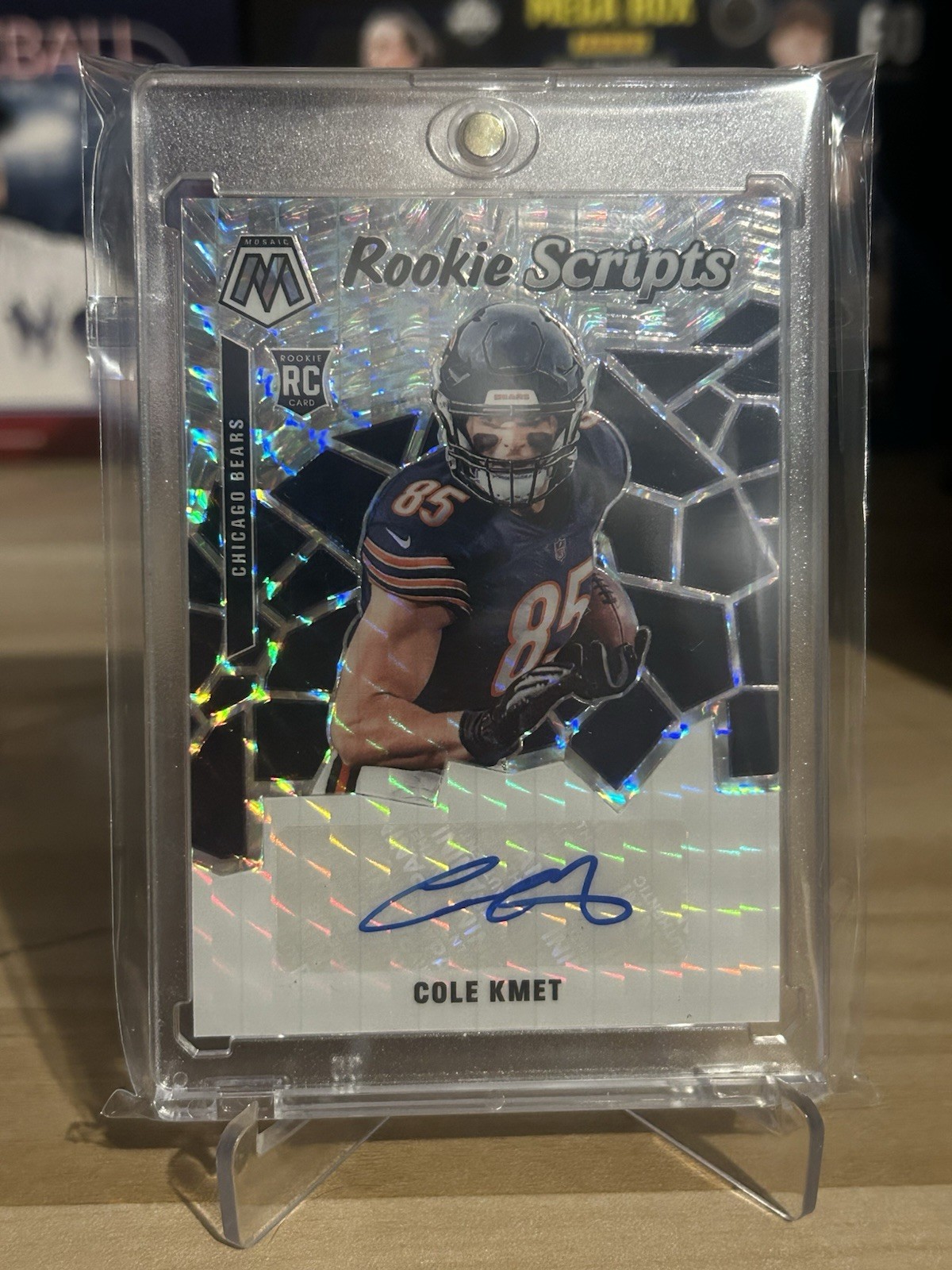 2020 Panini Mosaic - Rookie Scripts Cole Kmet #RS18 (AU, RC)