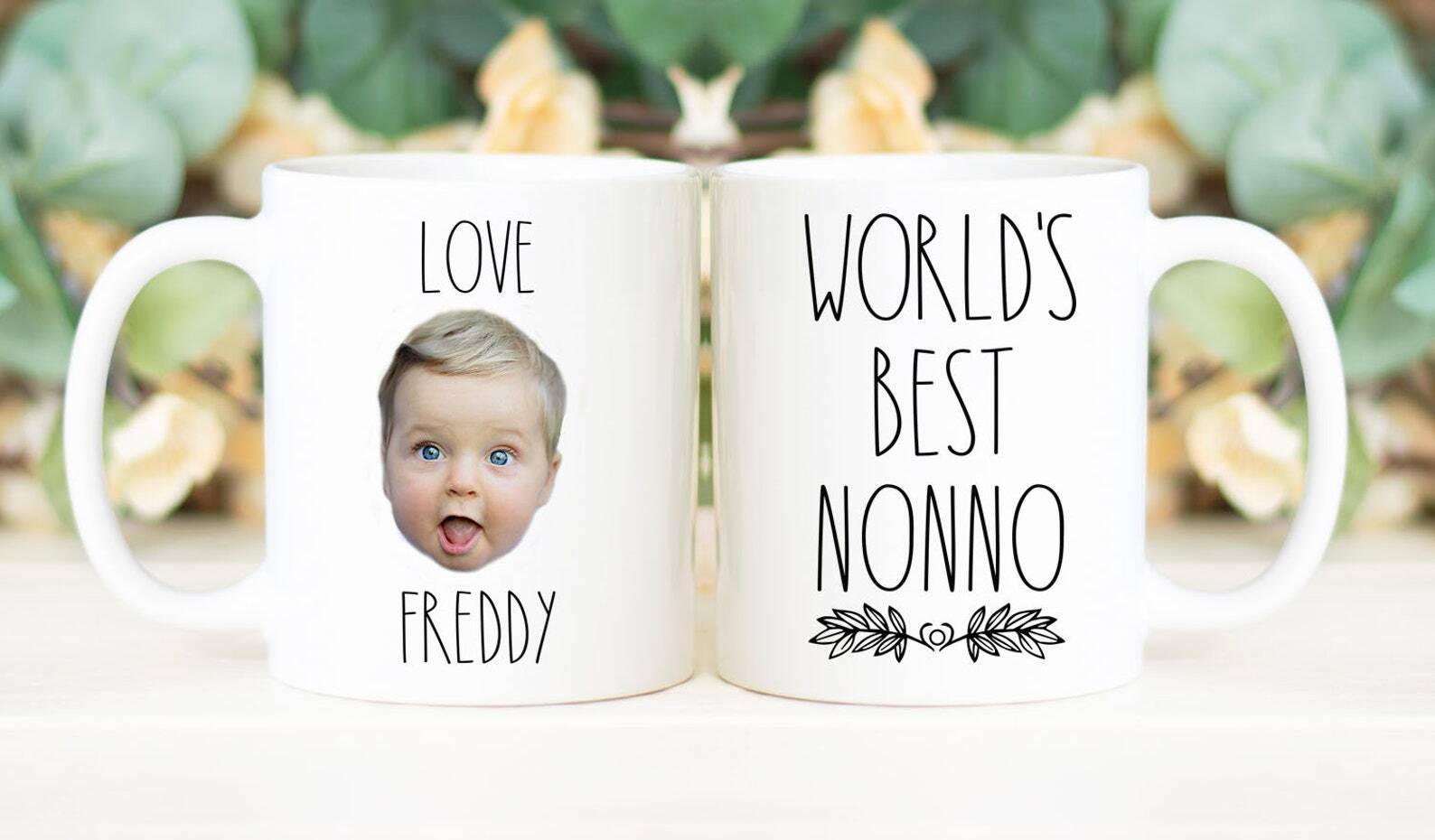 World's Best Nonno Coffee Mug Father's Day Gift Personalized With Photo Of Kids