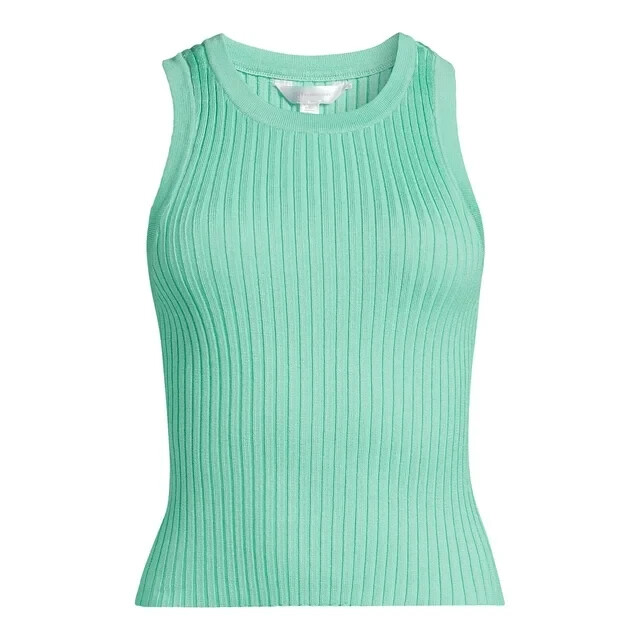 No Boundaries Juniors size 3XL 21 Ribbed Sweater Tank Color Aqua