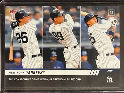 2019 Topps Now #432 DJ LeMahieu Aaron Judge Gleyber Torres New York Yankees