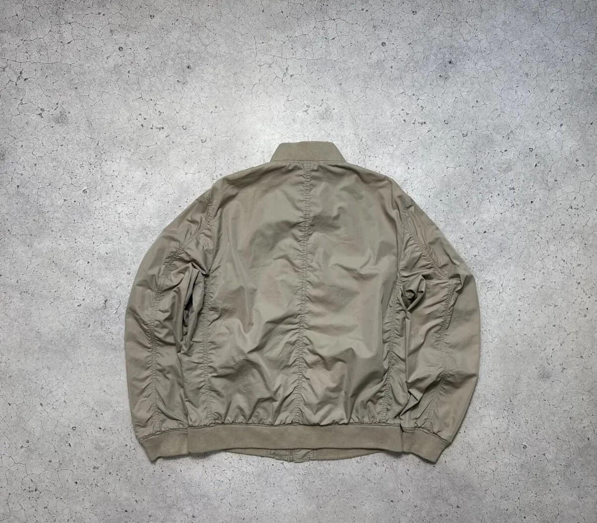 Allsaints Nylon Bomber Jacket Full Zip Beige Size M | eBay