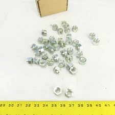 5/8"-11 Slotted Hex Castle Nut Zinc Plated Lot Of 40