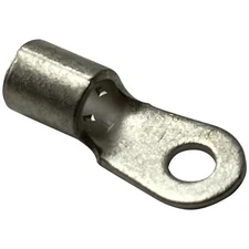 (25) Non-Insulated 8 Gauge AWG #8 Ring Terminal Uninsulated Wire Connector - USA