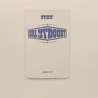 ITZY KILL MY DOUBT MAKESTAR EVENT POB PHOTOCARD Rabbit Beanie Cat