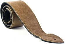 Genuine Soft Honey Leather 3.7" wide Adjustable Padded Guitar Strap - UK Made