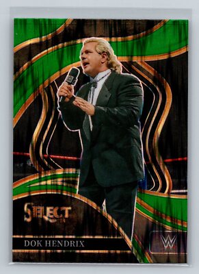 2024 Panini Select WWE Dok Hendrix #262 Green Flash Prizms Edmonton Oilers