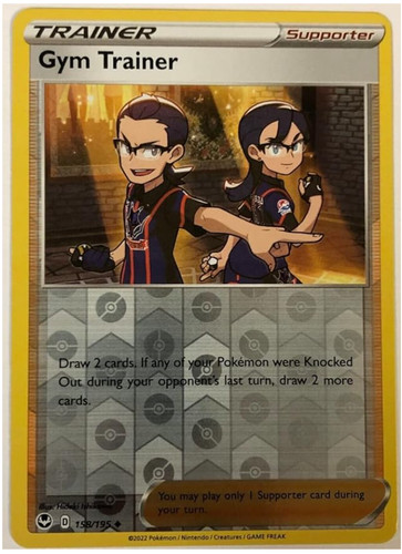 Pokemon - Gym Trainer  - 158/195 - Reverse Holo - Silver Tempest - NM/M - NEW