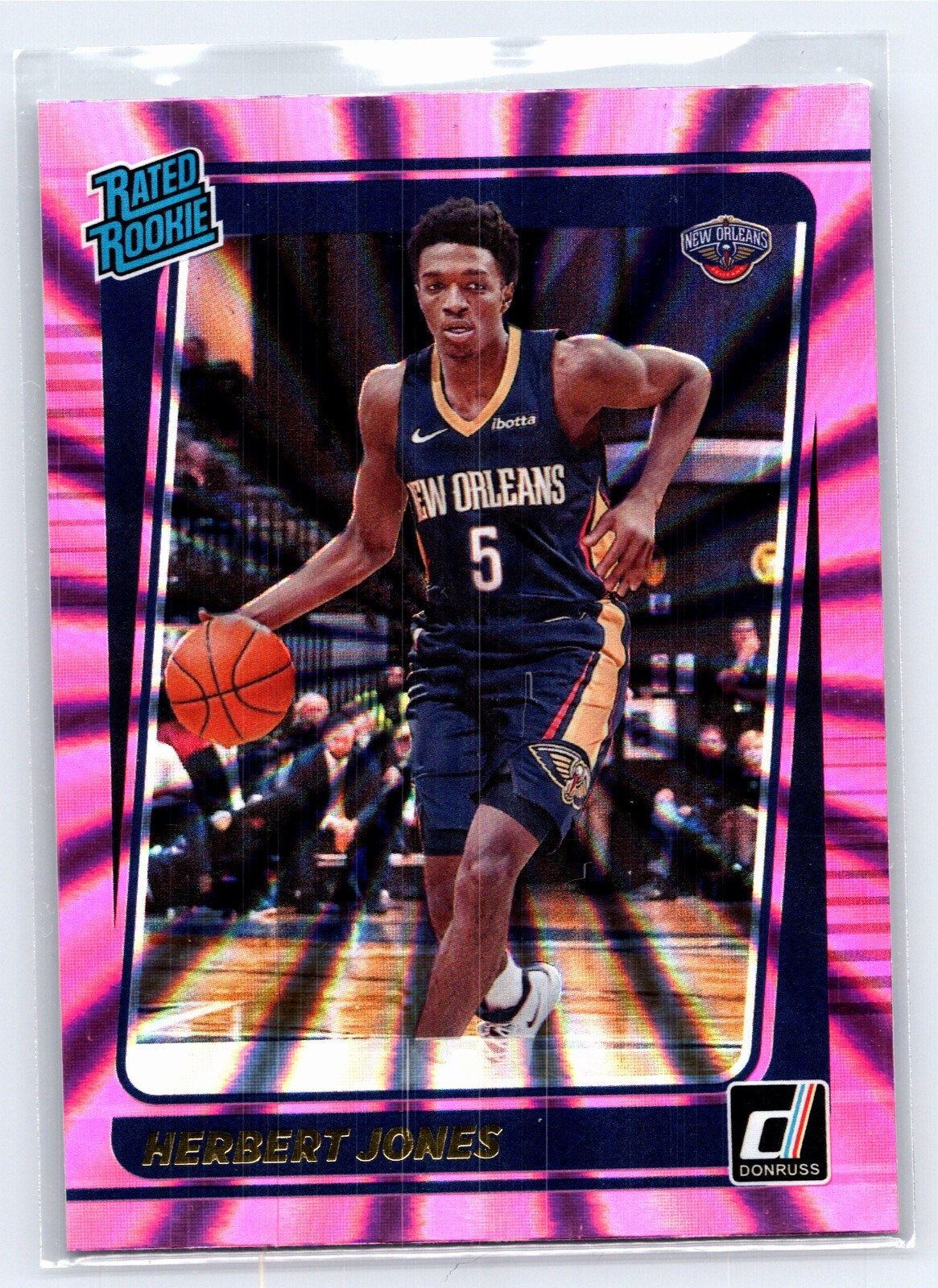 2021-22 Panini Donruss - Rated Rookie Herbert Jones #207 Holo Pink Laser (RC)