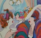 Isaac MAIMON  "Reception"  1995 LARGE Original Serigraph Pencil Signed 225/275 — photo 8