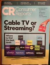 CR Consumer Reports Magazine - Cable TV or Streaming- July 2024