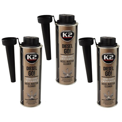 3x K2 DIESEL GO! Injector Cleaner Reiniger Diesel Additiv 250 ML