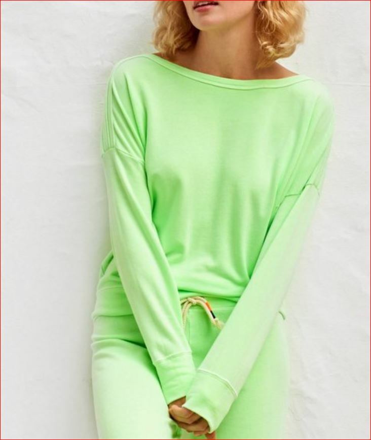 lime green sweatshirt