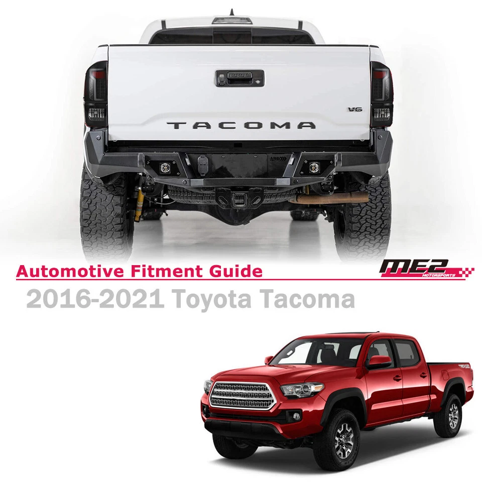 Par de luces traseras LED de humo para Toyota Tacoma 2016-2023 de luces de señal de freno trasero Foto 2 de 4