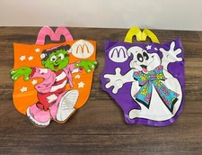 Vintage McDonalds Halloween Vinyl Trick-or-Treat Happy Meal Bags Frankenstein