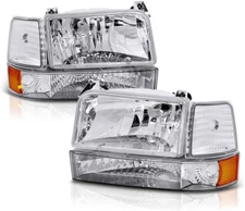 Headlights Corner Lights Signal Lamps For 1992-1996 Ford Bronco F150 F250 F350