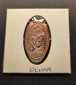DL0049, Pocahontas and John, Disneyland, Pressed Penny, Zinc