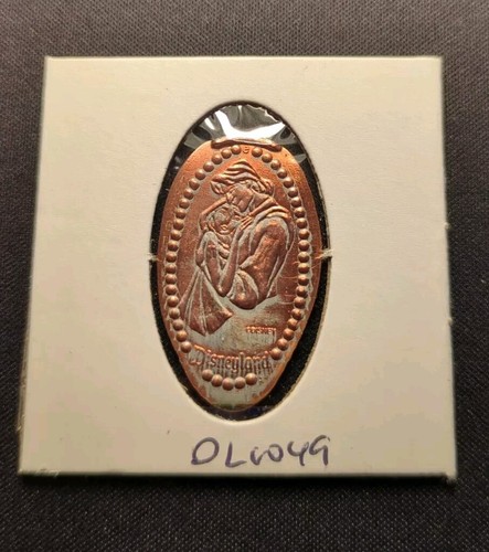 DL0049, Pocahontas and John, Disneyland, Pressed Penny, Zinc