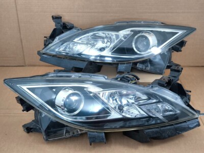 JDM Mazda 6 Front Ultra Mazda6 GH1 GH2 GHEFW GH5FW Halogen BLACK Headlight Lamps