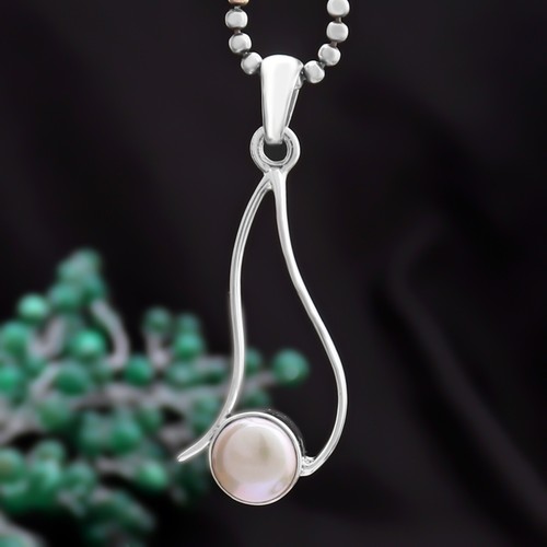 Parure Bijoux Femme – Perles De Culture Blanches – Argent 925 – Collier, Boucles, Pendentif (Neuf)