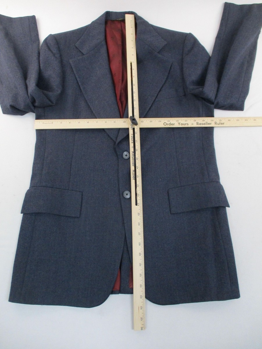 Christian Dior Hart Schaffner Marx Navy Mens Blazer 40 Long
