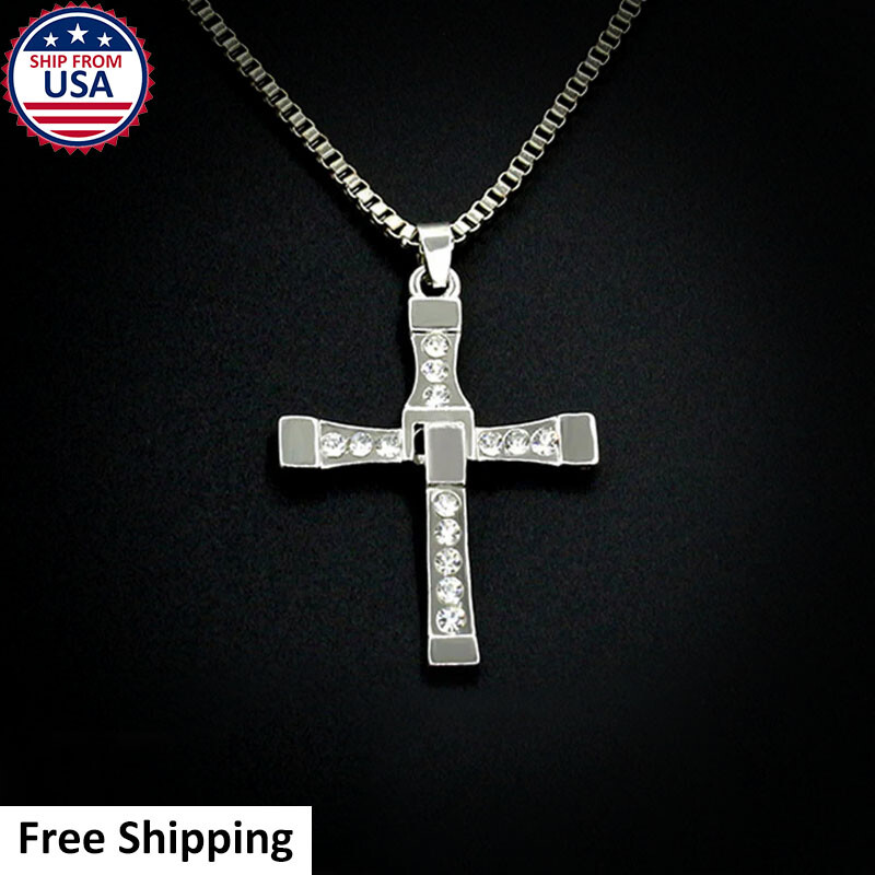 Fast Furious Movie Fan Vin Diesel Dominic Toretto Cross Pendant
