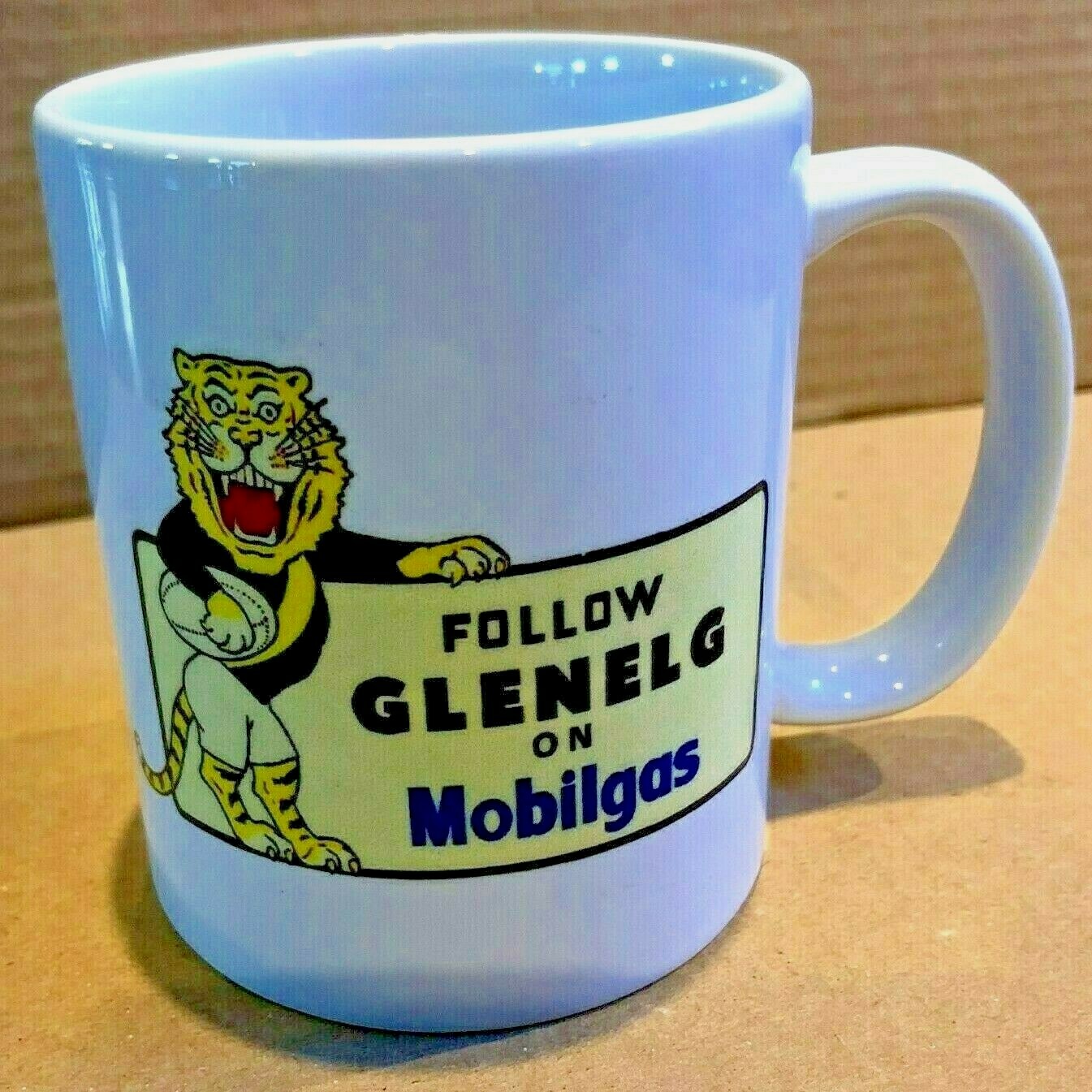 "Follow GLENELG" Ceramic MUG VFL SANFL FOOTBALL AUSSIE RULES MOBILGAS