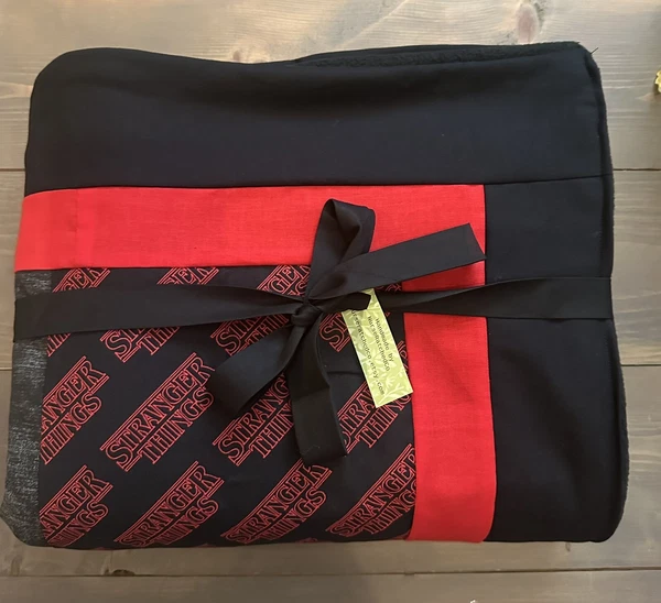 NWT Stranger Things Quilt Throw Blanket Cozy Horror Sci Fi Fan Gift Nerd Decor