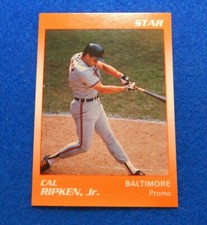 CAL RIPKEN Jr. 💎1990 STAR Company Orange Promo Baseball Card Baltimore Nr.Mint
