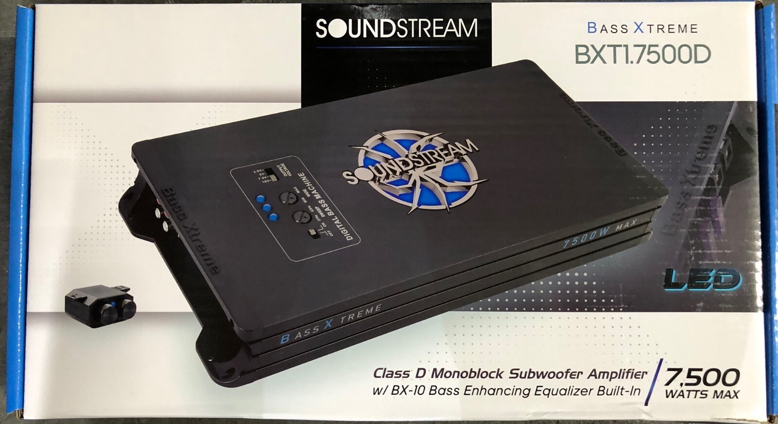 Soundstream Xtreme BXT1.7500D 7500 Watts Mono Amplifier Built In BX10
