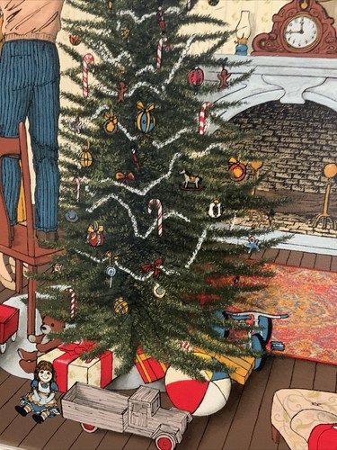 H. Hargrove Framed Serigraph Oil Painting On Canvas 24x20 Christmas Tree - Picture 11 of 14