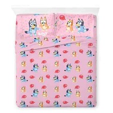 Bluey and Bingo Kids Microfiber Sheet Set-W53109336576, W53109336556