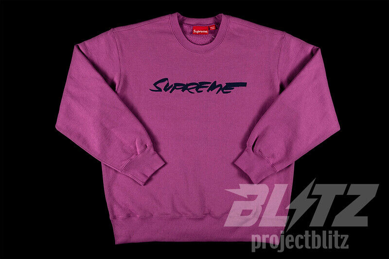 SUPREME FUTURA LOGO CREWNECK BRIGHT PURPLE FW20 SWEATSHIRT