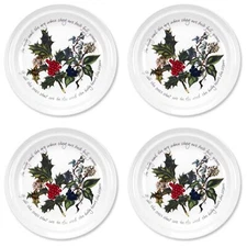 Portmeirion Christmas The Holly and Ivy Dinner Plates - Set of 4