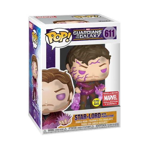 Funko Pop! Vinyl: Marvel - Star-Lord with Power Stone (Glows in the Dark)  611