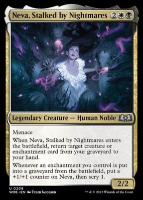 *MtG: 4x Neva, Stalked by Nightmares - Wilds of Eldraine UC - magicman-europe*