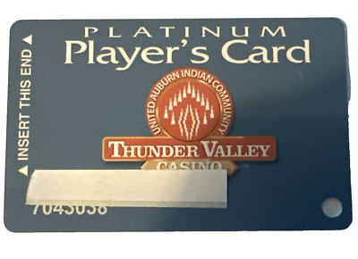 Thunder Valley Casino Hotel Players Platinum Card Rewards Slot Card Lincoln CA