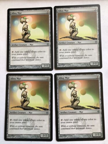 Alloy Myr X4 New Phyrexia Ex Condition See Pics Front Back - 第 1/9 張圖片