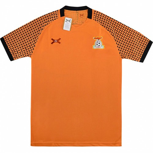 ZAMBIA 2018/19 AWAY (L,XL,2XL) AFRICA ORANGE CU S/S SOCCER FOOTBALL SHIRT JERSEY - Picture 2 of 4