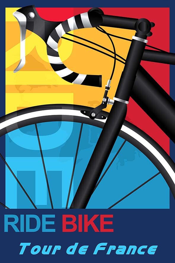 Poster Manifesto Locandina Pubblicità Biciclette Bianchi Stampa Formato 50x70 Cm