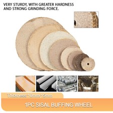 3"-16" Sisal Buffing Wheel Metal Cleaning & Polishing Mop Pads For Bench Grinder