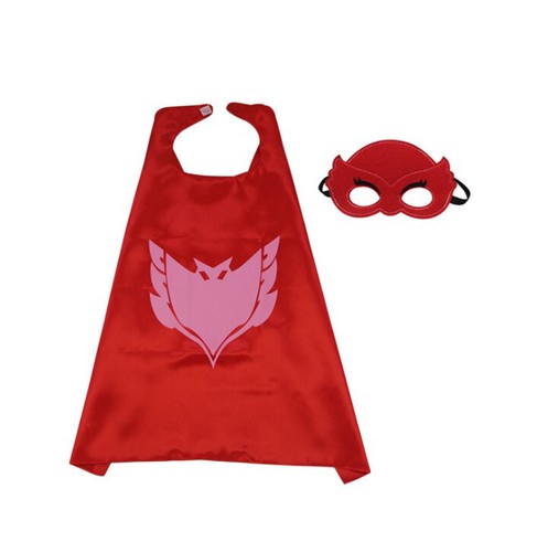 Superhero Cape PJ Masks Cape & Mask Costume Kids Girls Boys Gekko Owlette Catboy - Picture 12 of 18