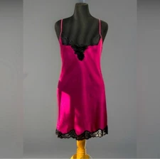 Julianna Rae Le Tresor Silk Chemise EUC XL Purple Black  $221