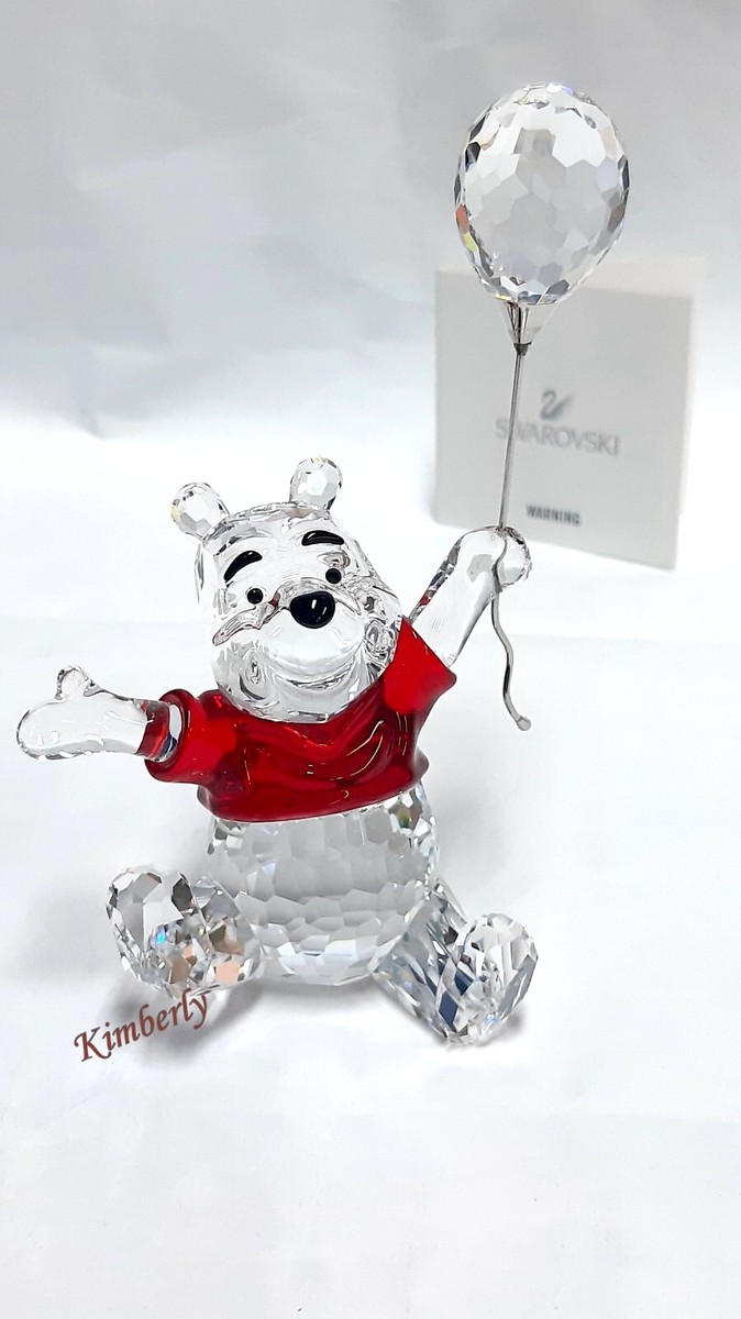 Swarovski Winnie The Pooh Disney Bear Balloon Red/Clear Crystal