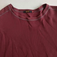 Agave High Camp Shirt Mens XXL Maroon Cotton Long Sleeve USA Outdoor Hiking 