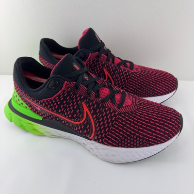 Size 14 - Nike React Infinity Run Flyknit 3 Siren Red Green  display picture 2