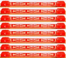 Marx Recast 54mm Ben Hur Arena - 8 Straight Seating Railings - 1990s colors vary