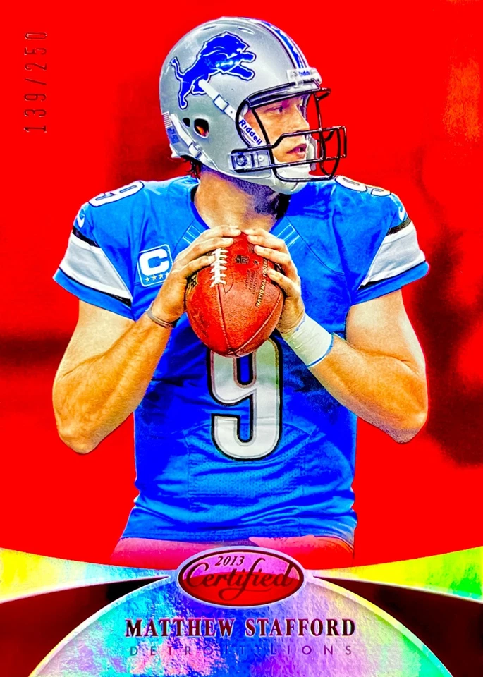 Matthew Stafford RARE RED FOIL REFRACTOR /250 INVESTMENT CARD SSP MVP ROY MINT - Image 2 of 2