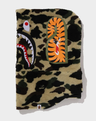 A Bathing Ape First Camo Shark Boa Snood Unisex Fashion Casual Hat