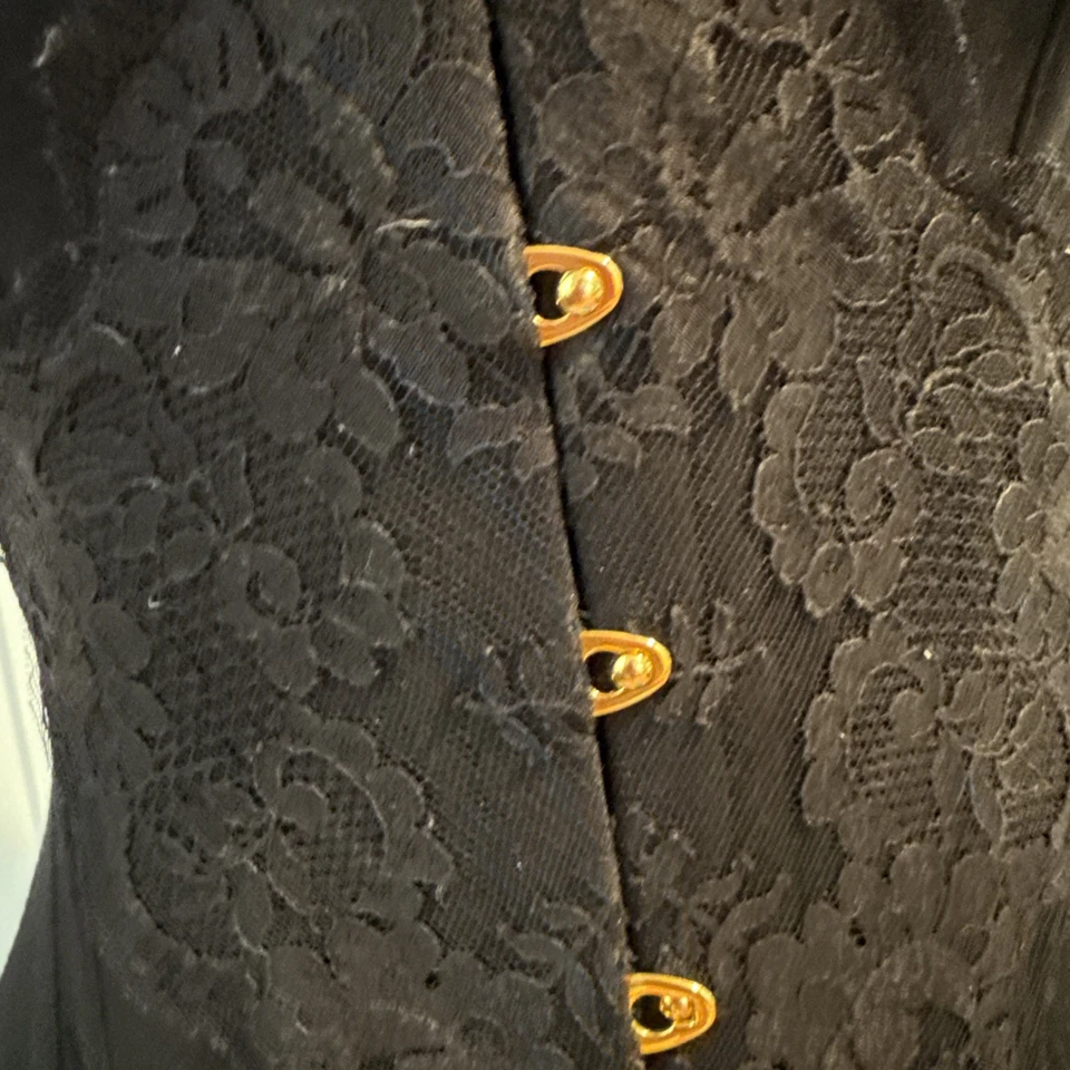 Carri Corset Agent Provacateur Sz 5 New With Tags Horned Boned Gold Findings - Image 2 of 4